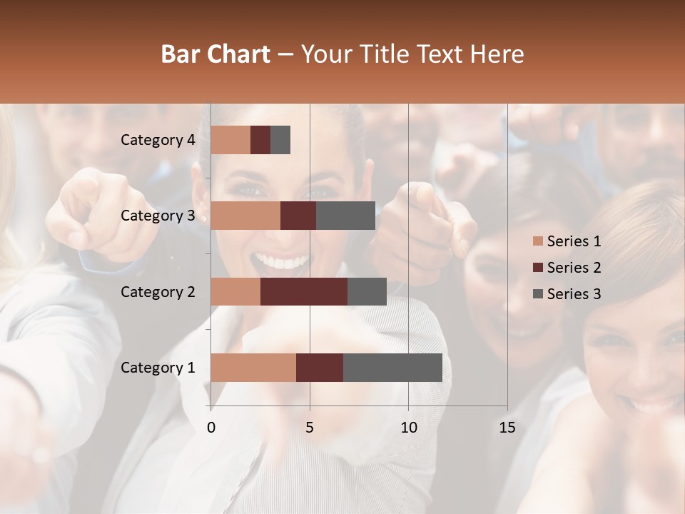A Group Of People Pointing At The Camera PowerPoint Template