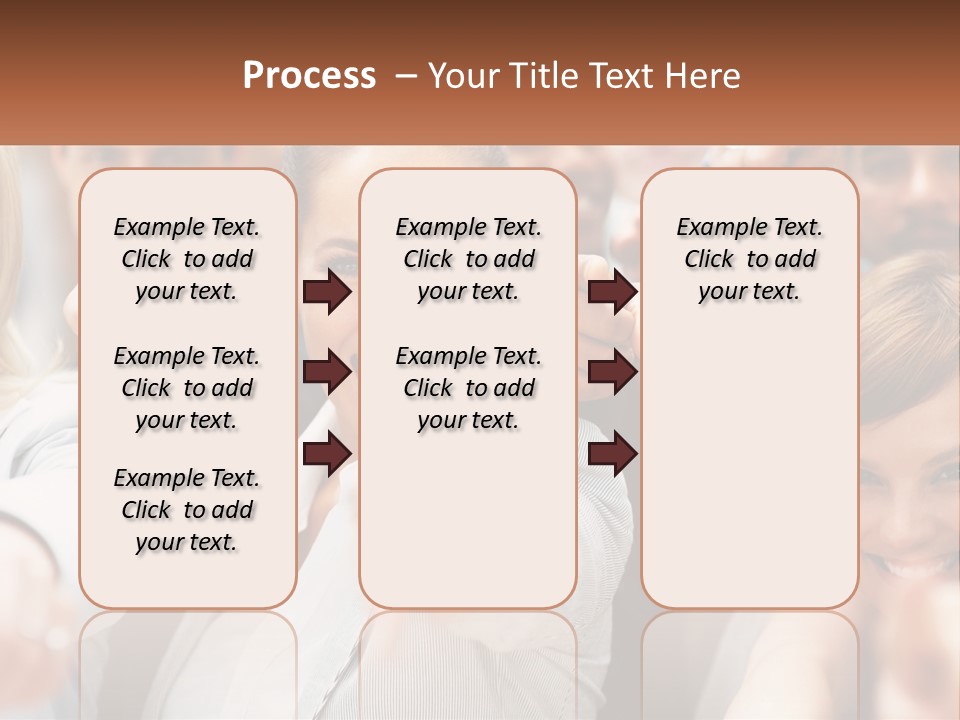 A Group Of People Pointing At The Camera PowerPoint Template