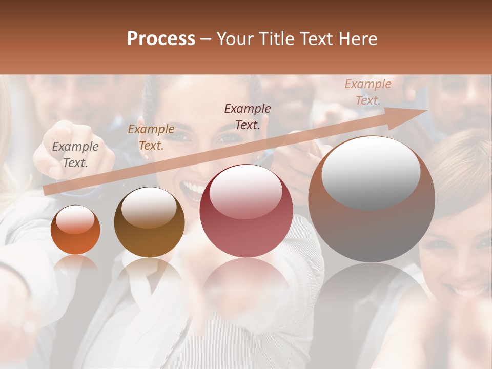 A Group Of People Pointing At The Camera PowerPoint Template