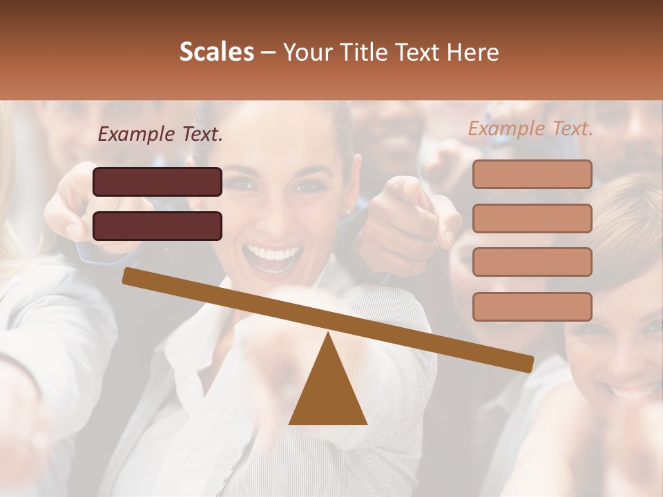 A Group Of People Pointing At The Camera PowerPoint Template