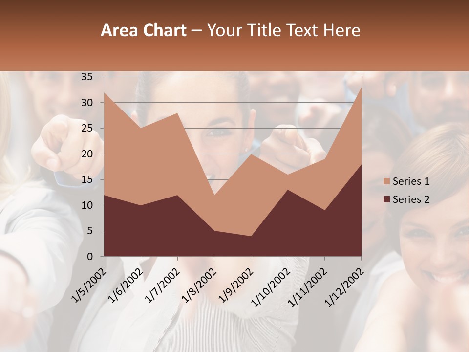 A Group Of People Pointing At The Camera PowerPoint Template