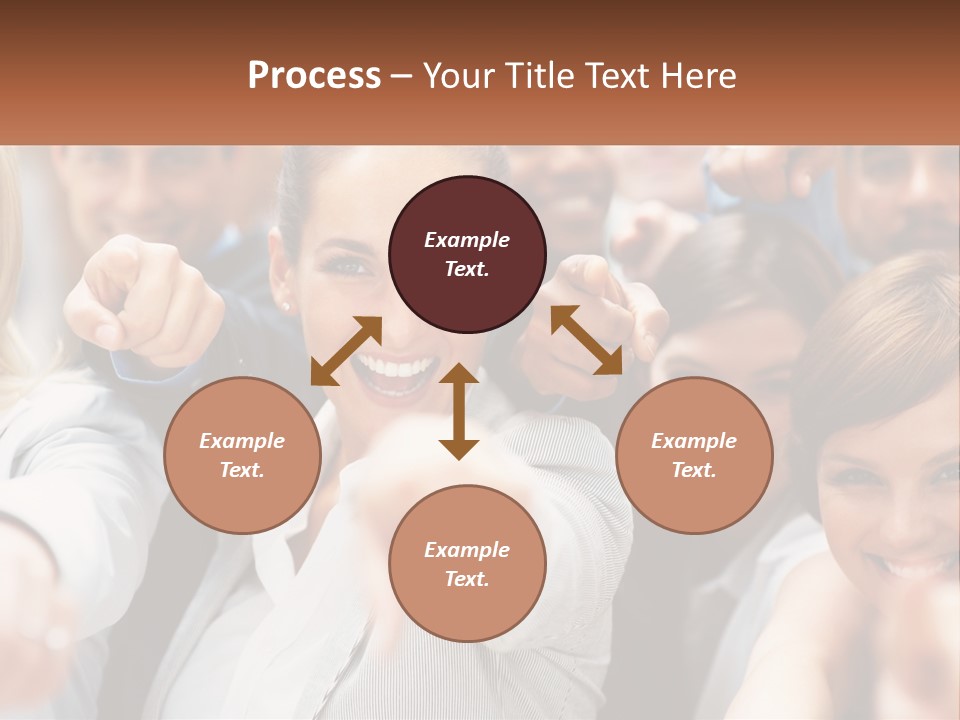 A Group Of People Pointing At The Camera PowerPoint Template