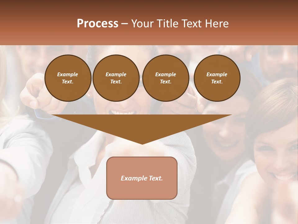 A Group Of People Pointing At The Camera PowerPoint Template