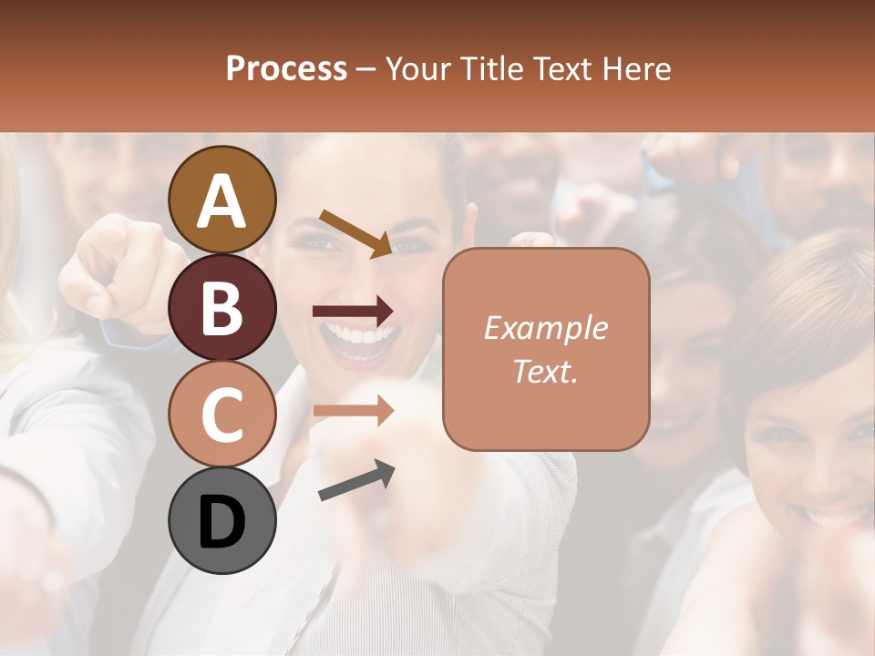 A Group Of People Pointing At The Camera PowerPoint Template