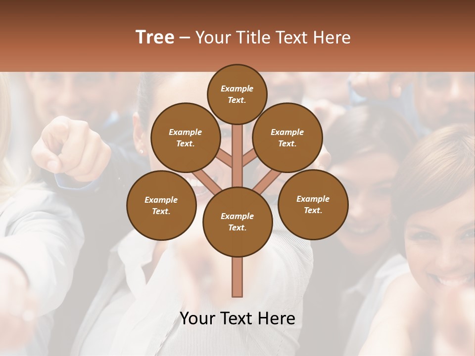 A Group Of People Pointing At The Camera PowerPoint Template