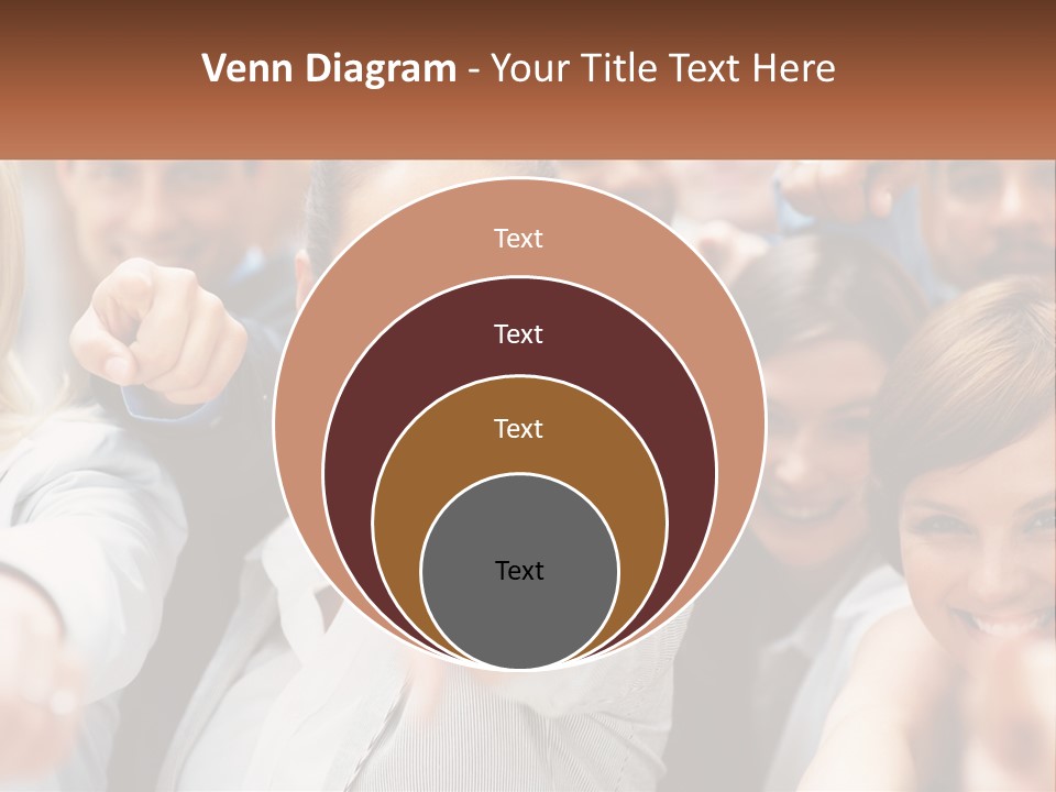 A Group Of People Pointing At The Camera PowerPoint Template