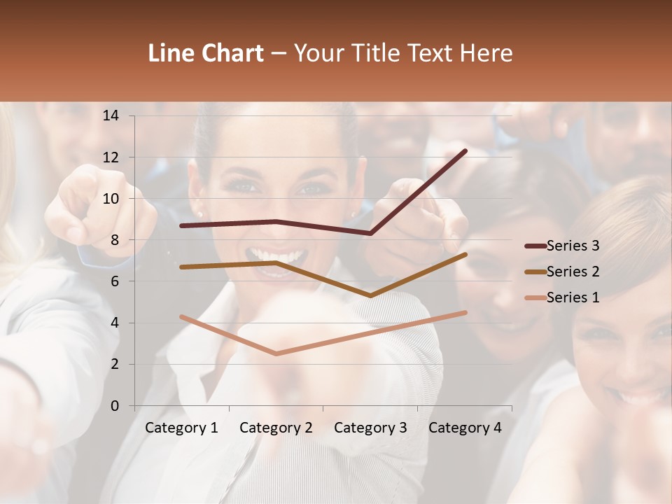 A Group Of People Pointing At The Camera PowerPoint Template