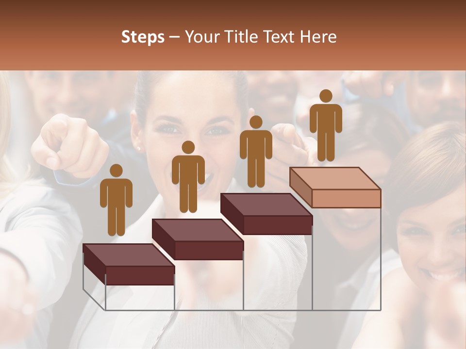 A Group Of People Pointing At The Camera PowerPoint Template