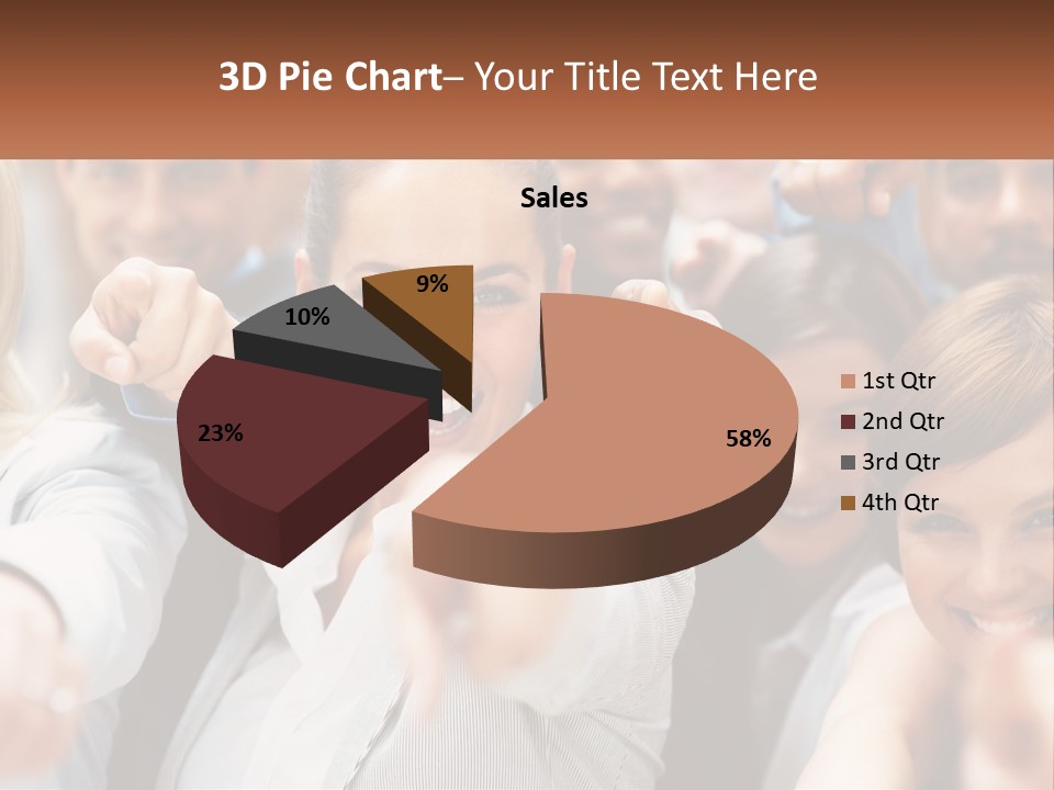 A Group Of People Pointing At The Camera PowerPoint Template