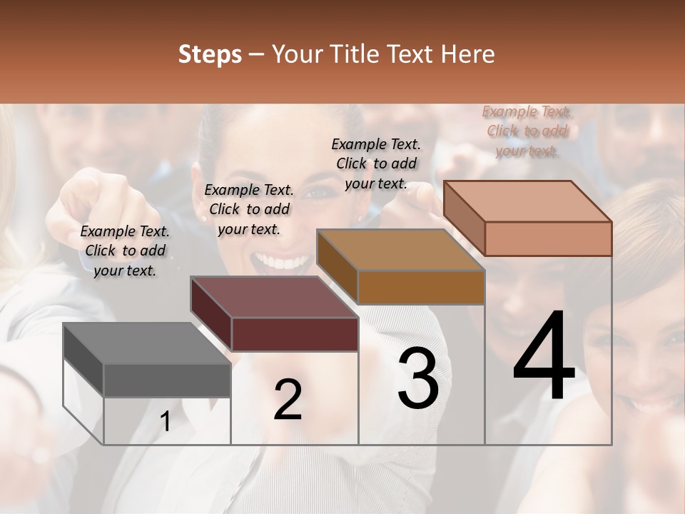 A Group Of People Pointing At The Camera PowerPoint Template