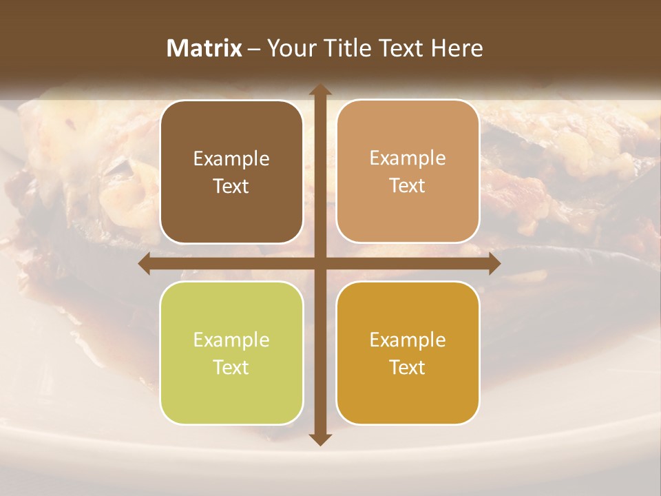 Greens Lemon Gourmet PowerPoint Template