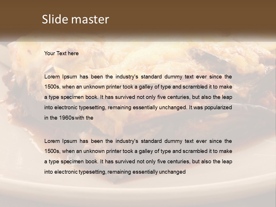 Greens Lemon Gourmet PowerPoint Template