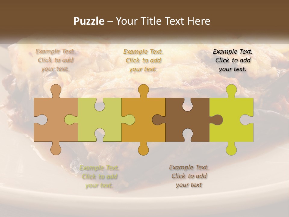 Greens Lemon Gourmet PowerPoint Template