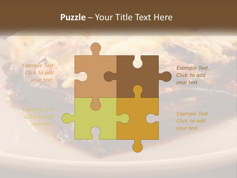 Greens Lemon Gourmet PowerPoint Template