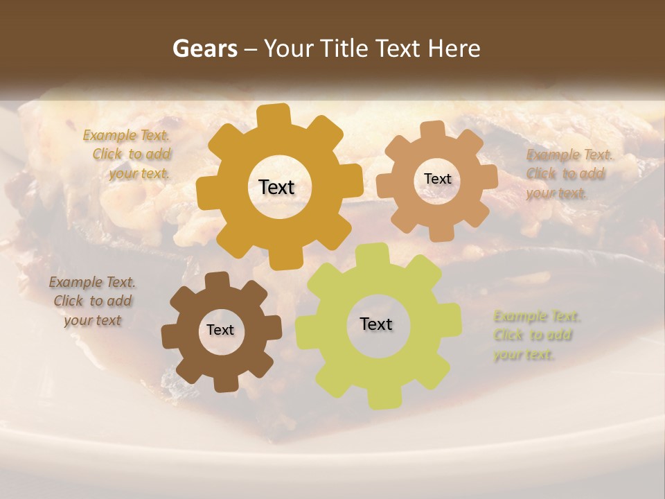 Greens Lemon Gourmet PowerPoint Template