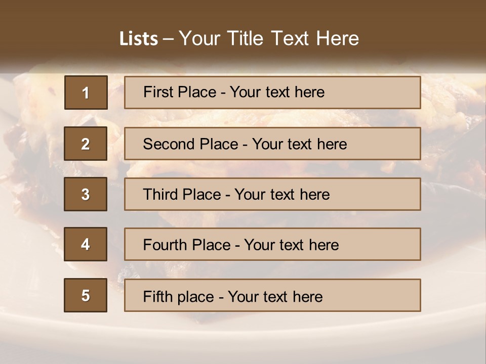 Greens Lemon Gourmet PowerPoint Template