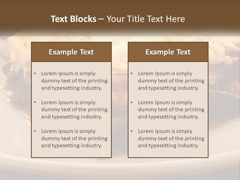 Greens Lemon Gourmet PowerPoint Template