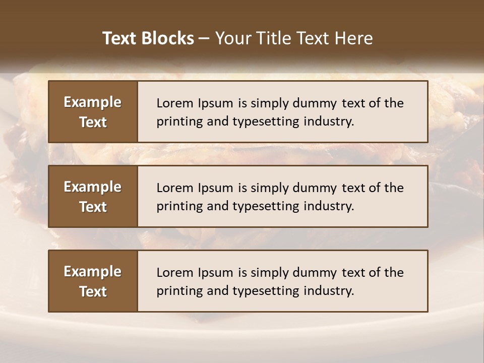 Greens Lemon Gourmet PowerPoint Template