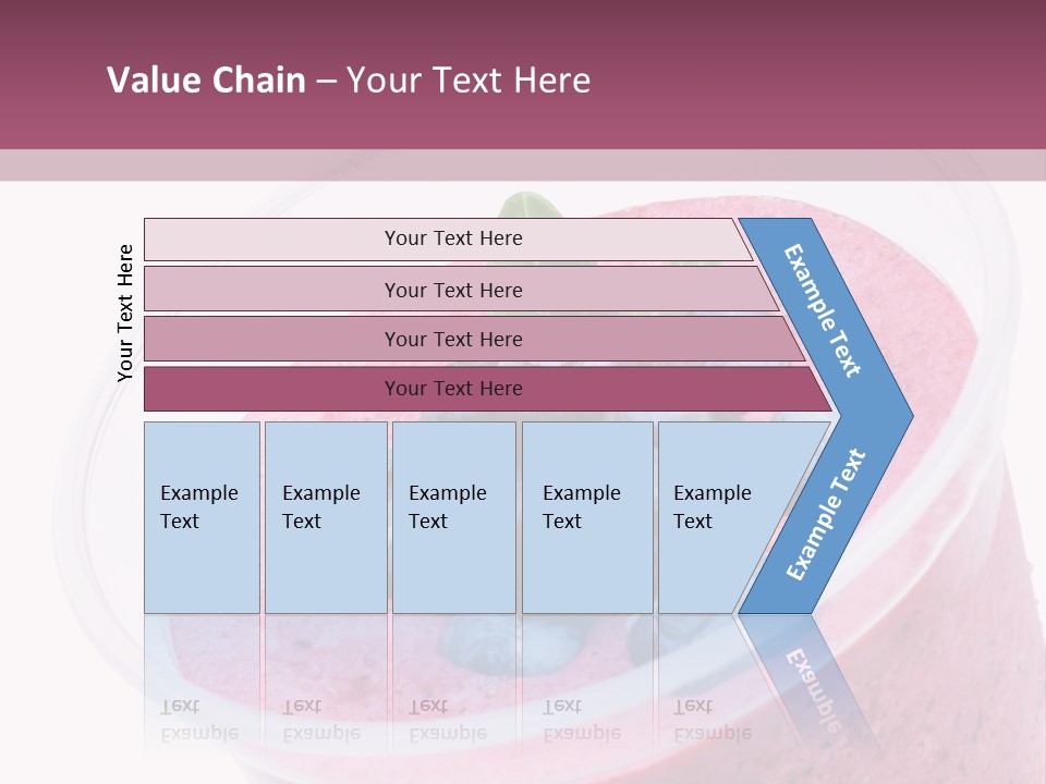 Smoothie Drink Blueberry PowerPoint Template