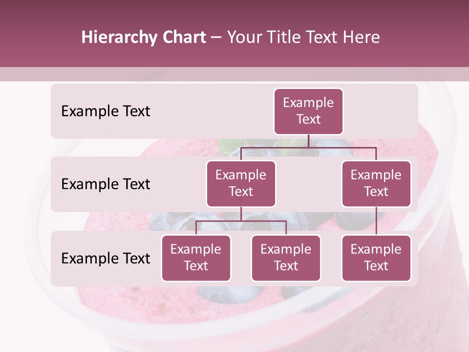 Smoothie Drink Blueberry PowerPoint Template
