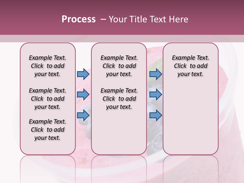 Smoothie Drink Blueberry PowerPoint Template