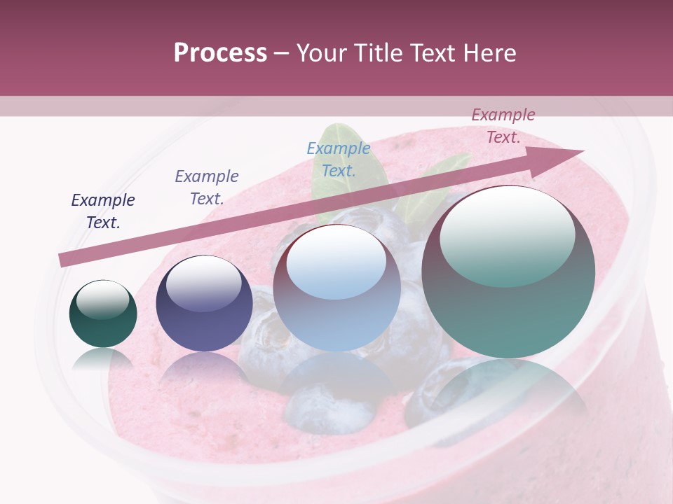 Smoothie Drink Blueberry PowerPoint Template