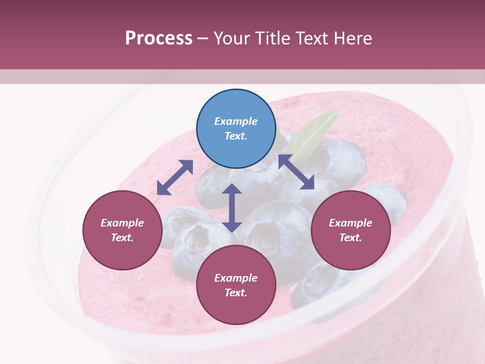 Smoothie Drink Blueberry PowerPoint Template