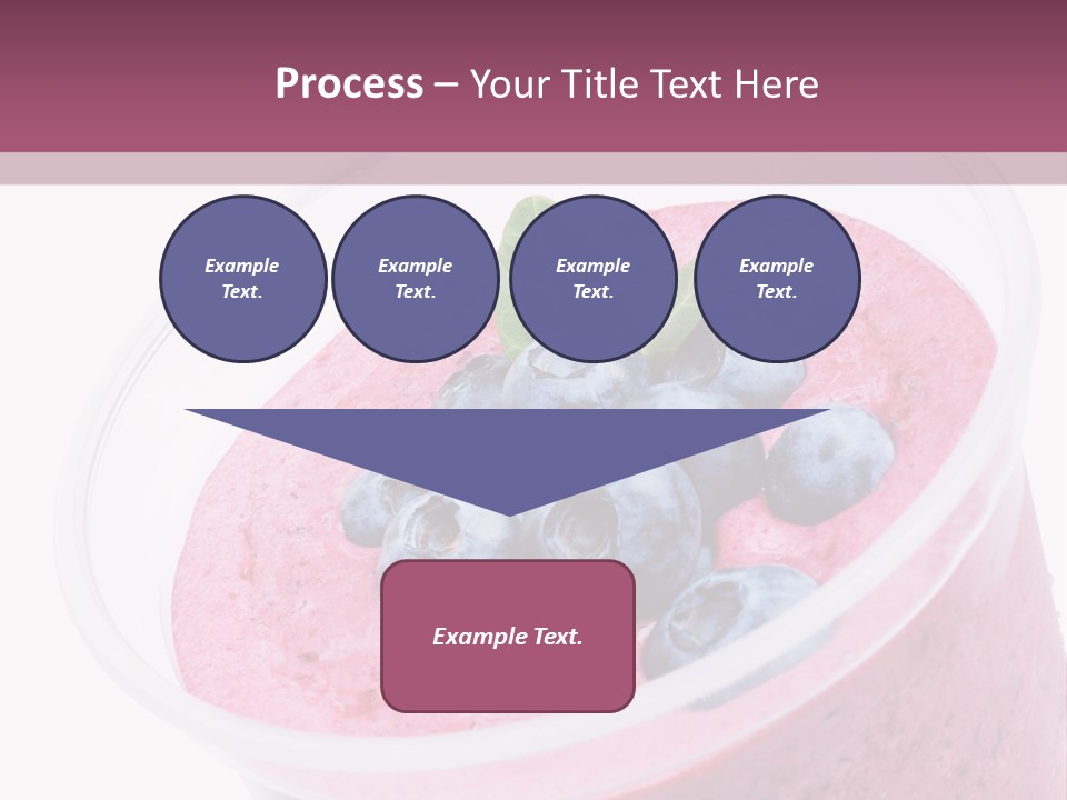 Smoothie Drink Blueberry PowerPoint Template