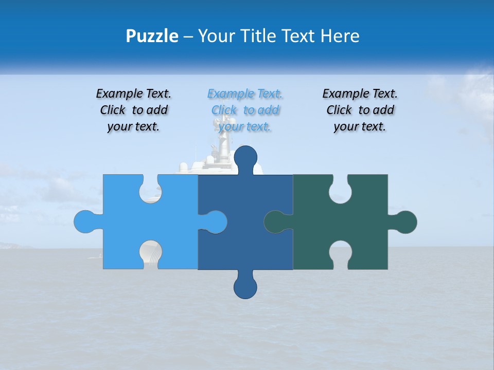 Ship Motorized Speedboat PowerPoint Template