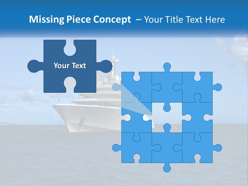 Ship Motorized Speedboat PowerPoint Template