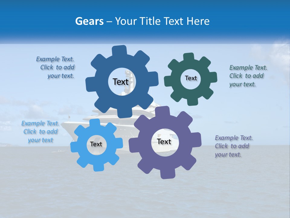 Ship Motorized Speedboat PowerPoint Template