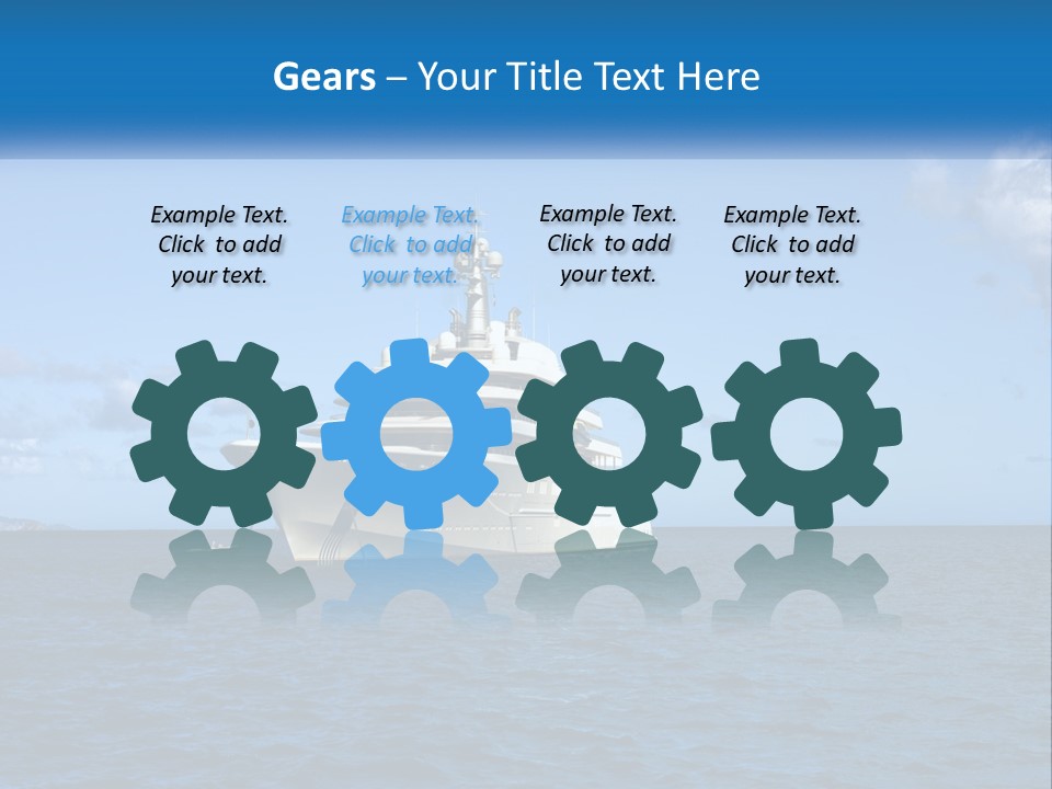 Ship Motorized Speedboat PowerPoint Template