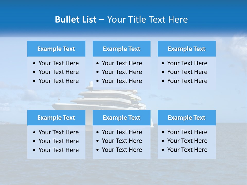Ship Motorized Speedboat PowerPoint Template