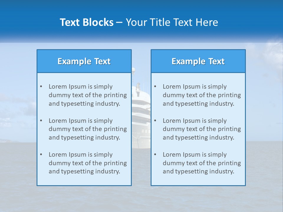 Ship Motorized Speedboat PowerPoint Template