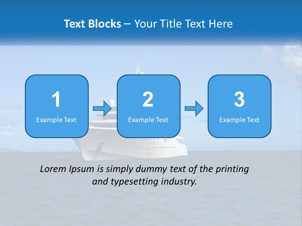 Ship Motorized Speedboat PowerPoint Template