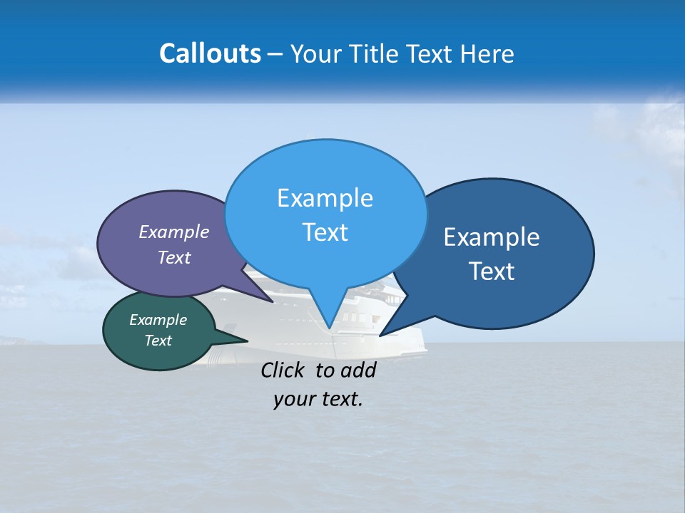 Ship Motorized Speedboat PowerPoint Template