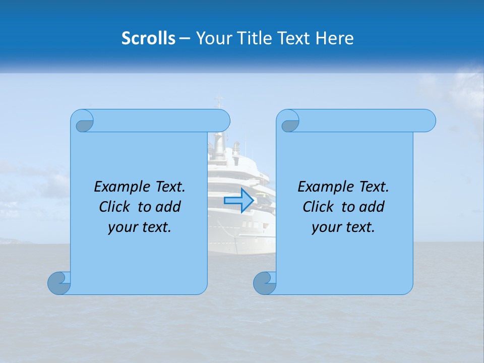 Ship Motorized Speedboat PowerPoint Template