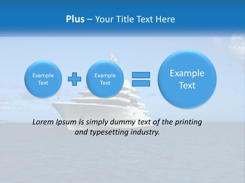 Ship Motorized Speedboat PowerPoint Template
