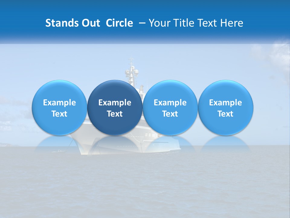 Ship Motorized Speedboat PowerPoint Template