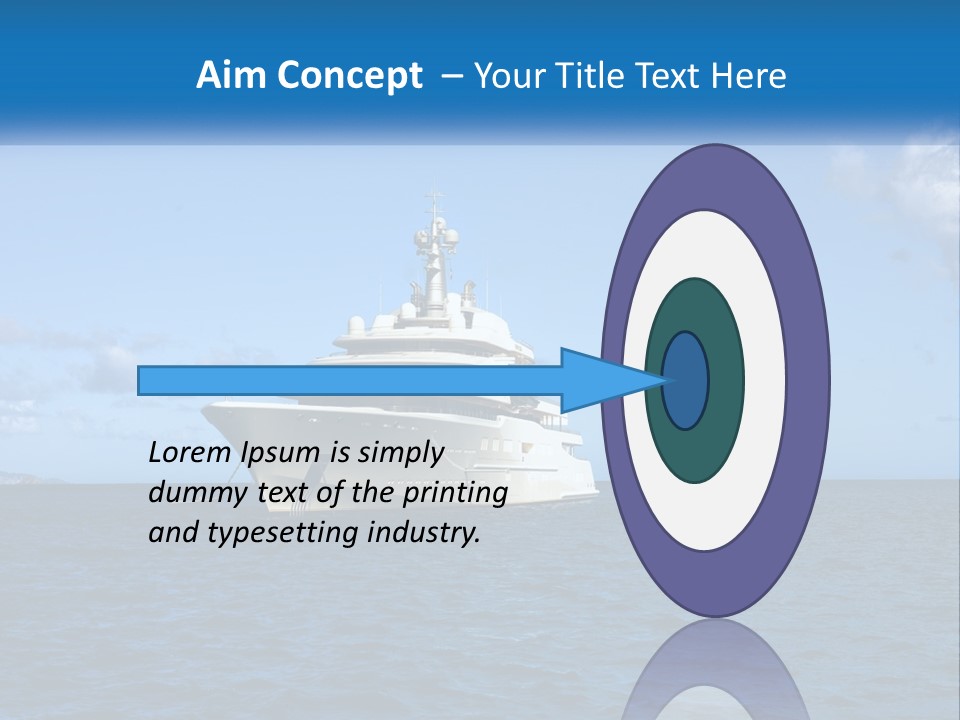 Ship Motorized Speedboat PowerPoint Template