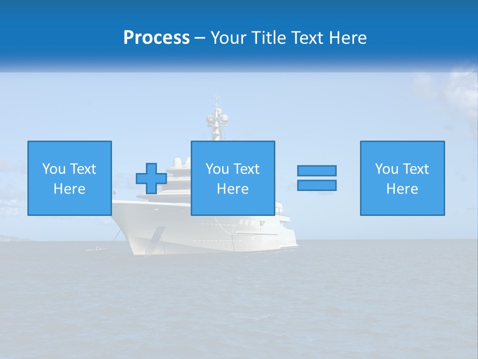 Ship Motorized Speedboat PowerPoint Template
