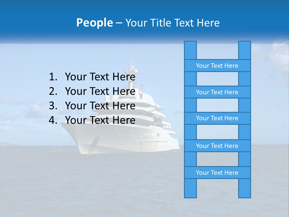 Ship Motorized Speedboat PowerPoint Template