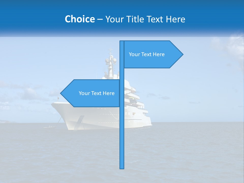 Ship Motorized Speedboat PowerPoint Template