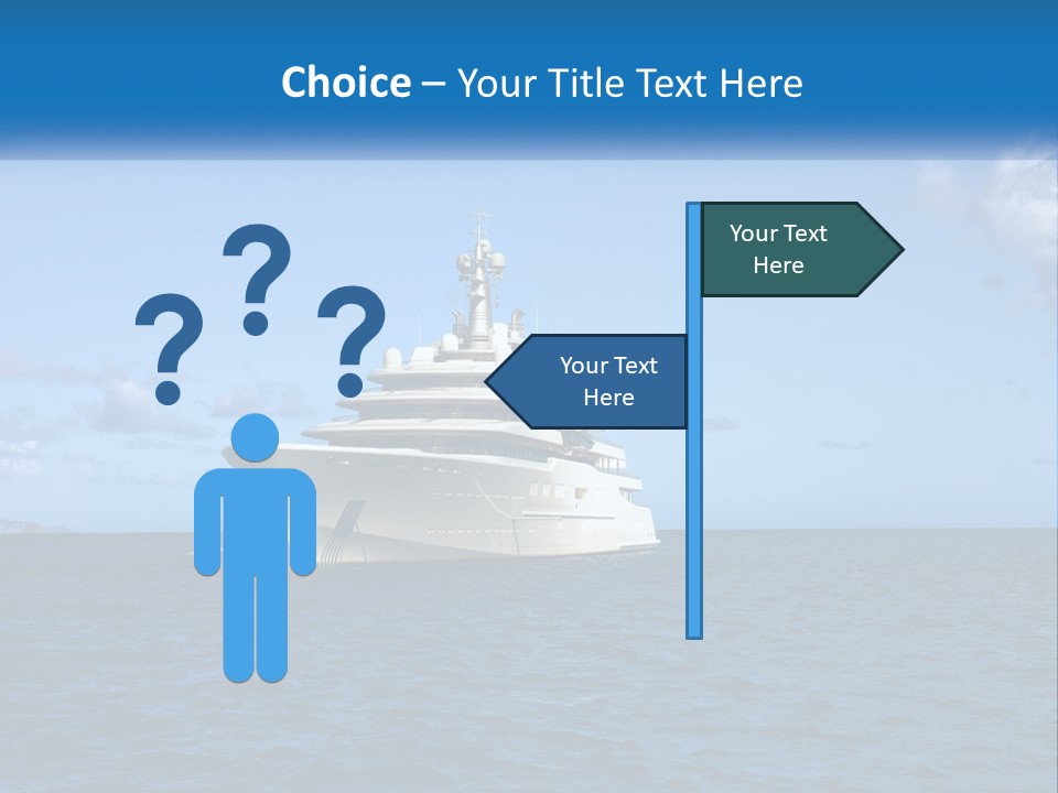 Ship Motorized Speedboat PowerPoint Template