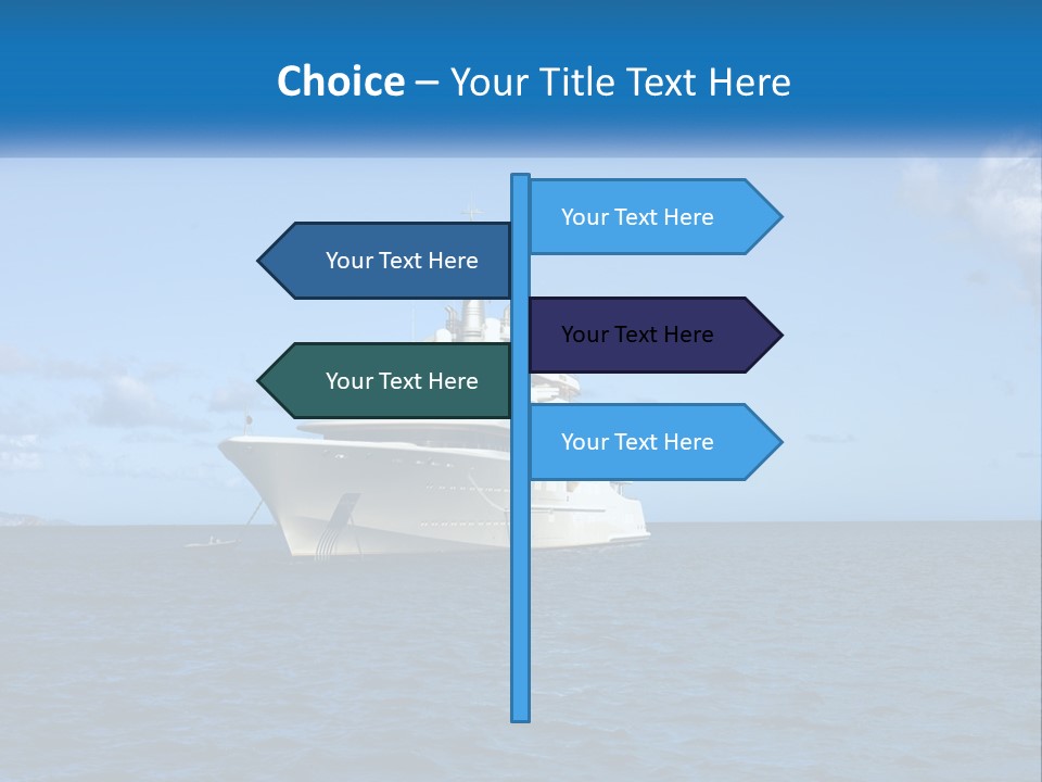 Ship Motorized Speedboat PowerPoint Template