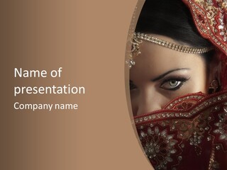 Dark Lady Expression PowerPoint Template