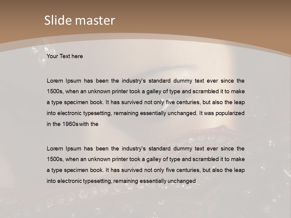 Dark Lady Expression PowerPoint Template