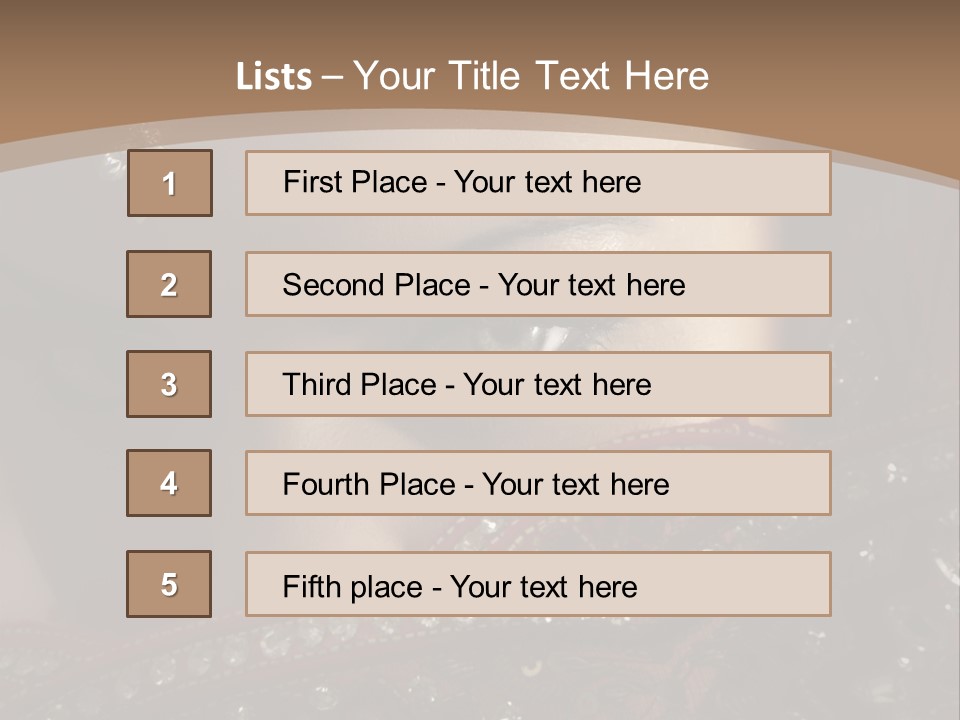 Dark Lady Expression PowerPoint Template