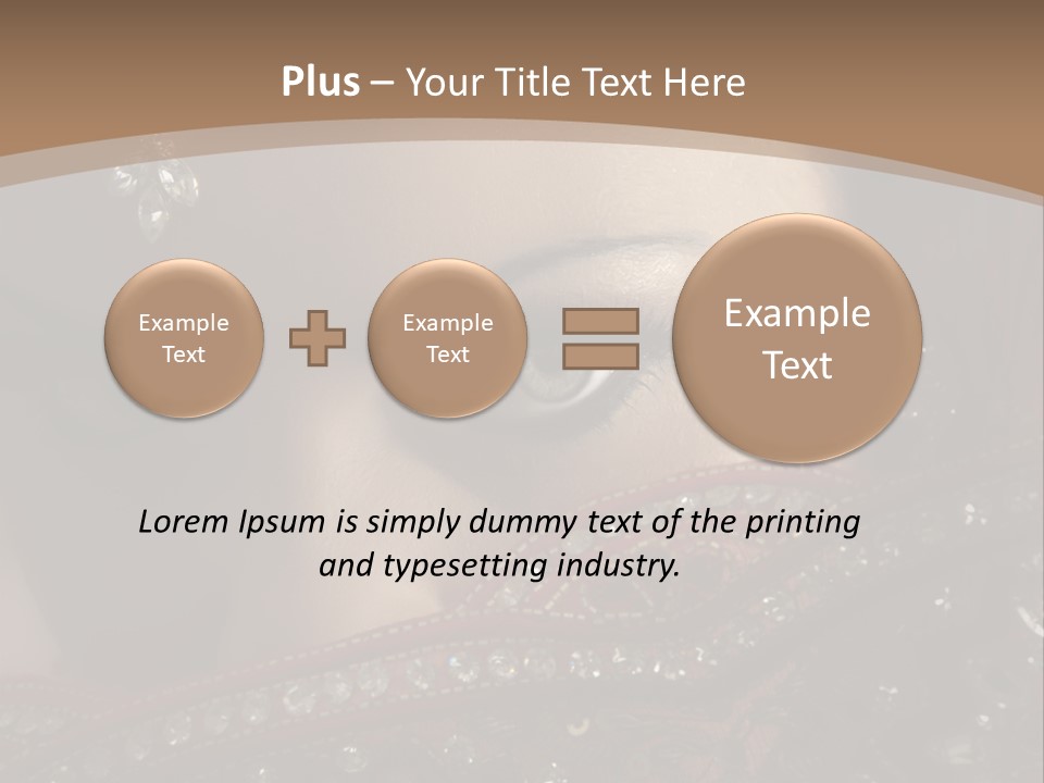 Dark Lady Expression PowerPoint Template
