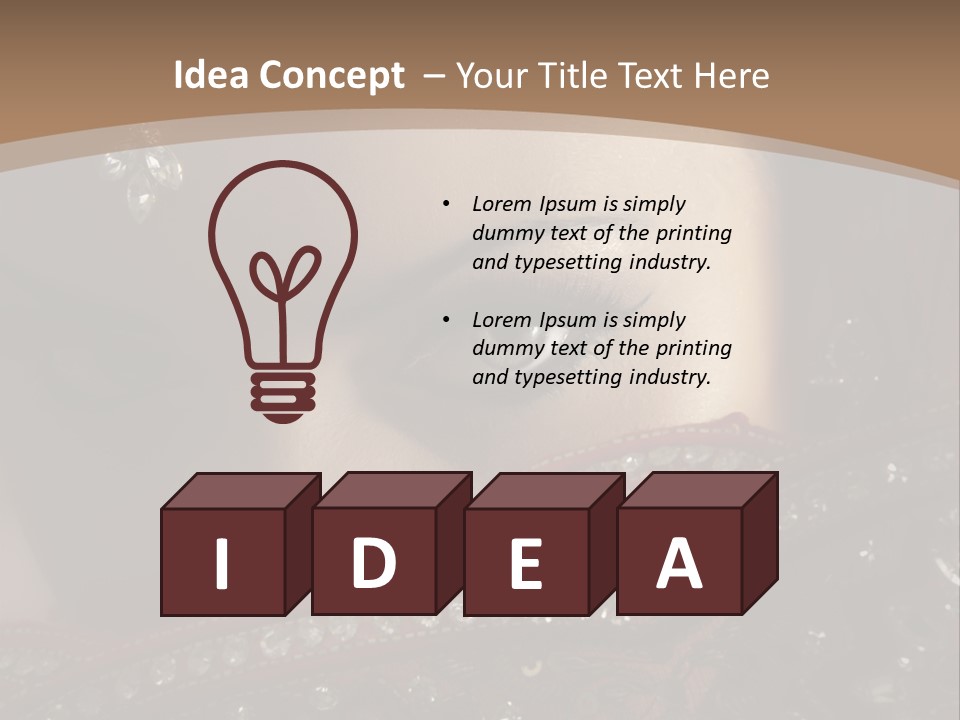 Dark Lady Expression PowerPoint Template